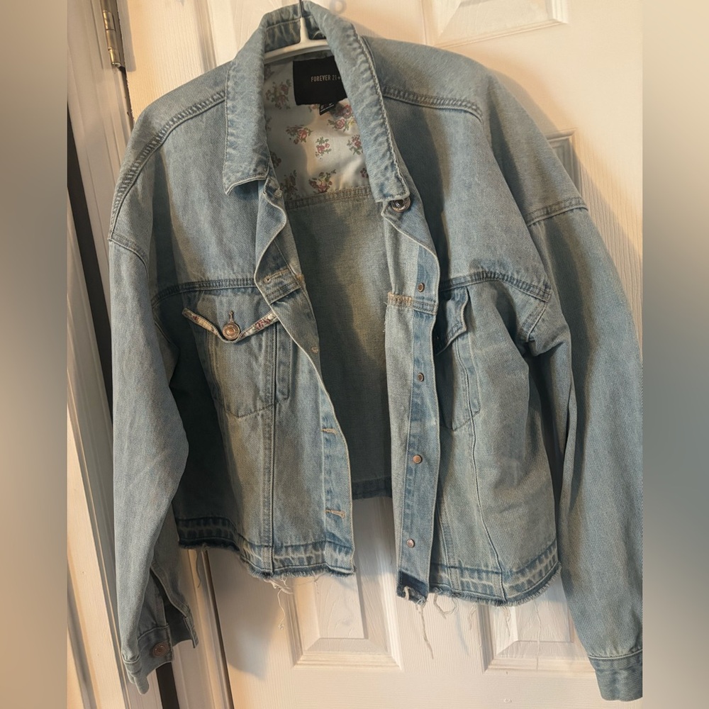 Forever 21 Light Blue Jean Jacket